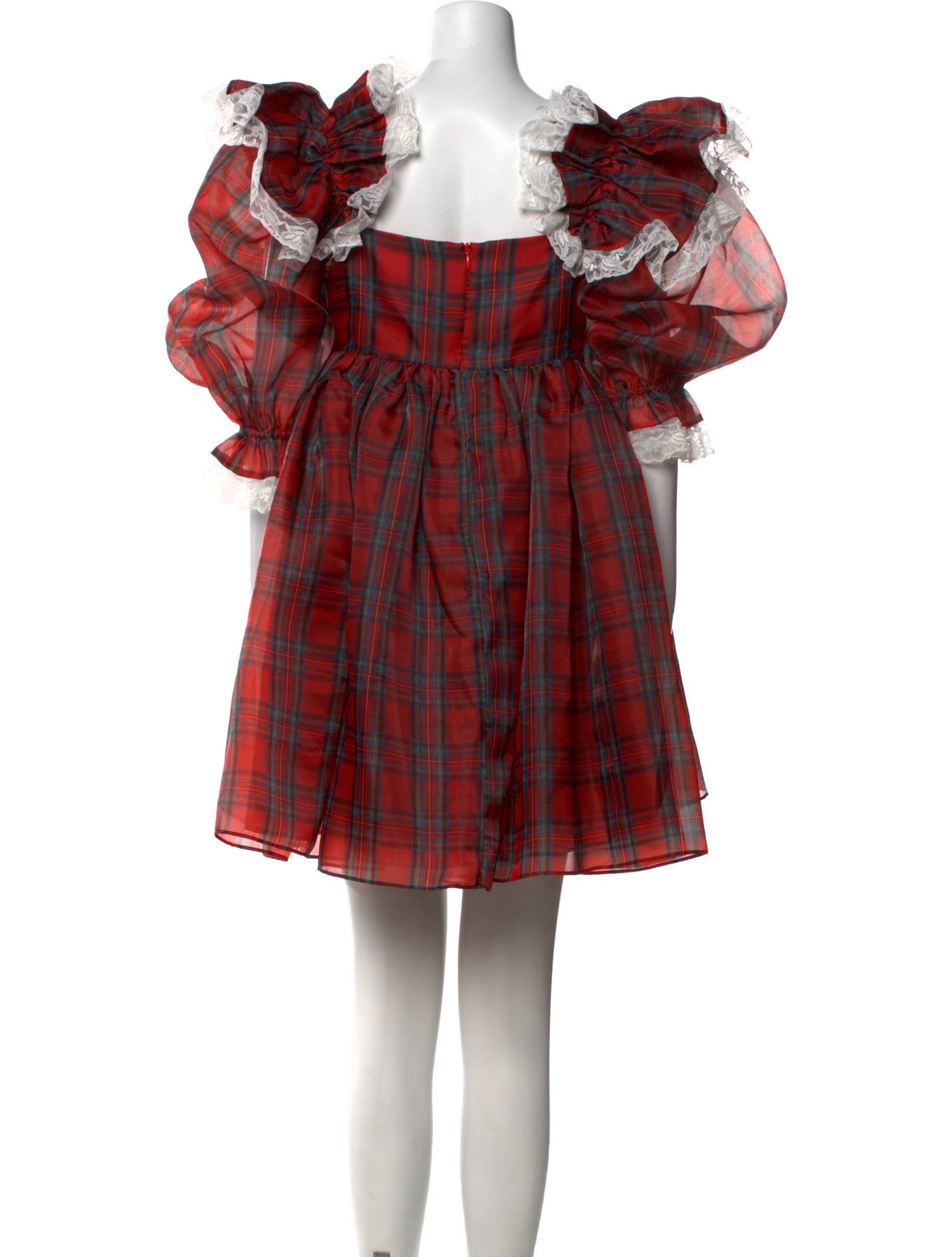 Selkie Plaid Print Mini Dress