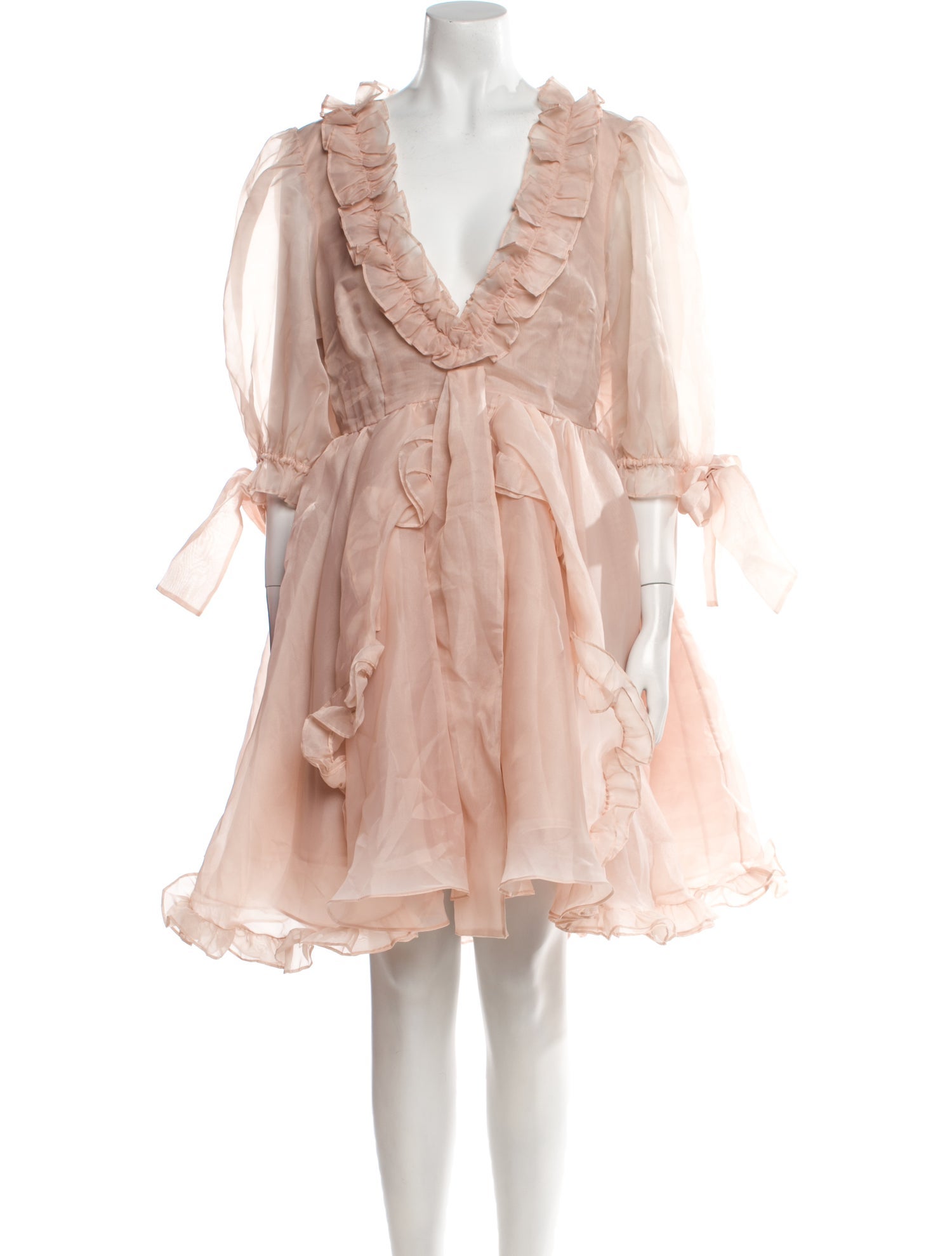 Selkie V-Neck Knee-Length Dress