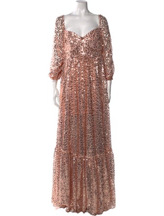 Selkie Patterned Long Dress