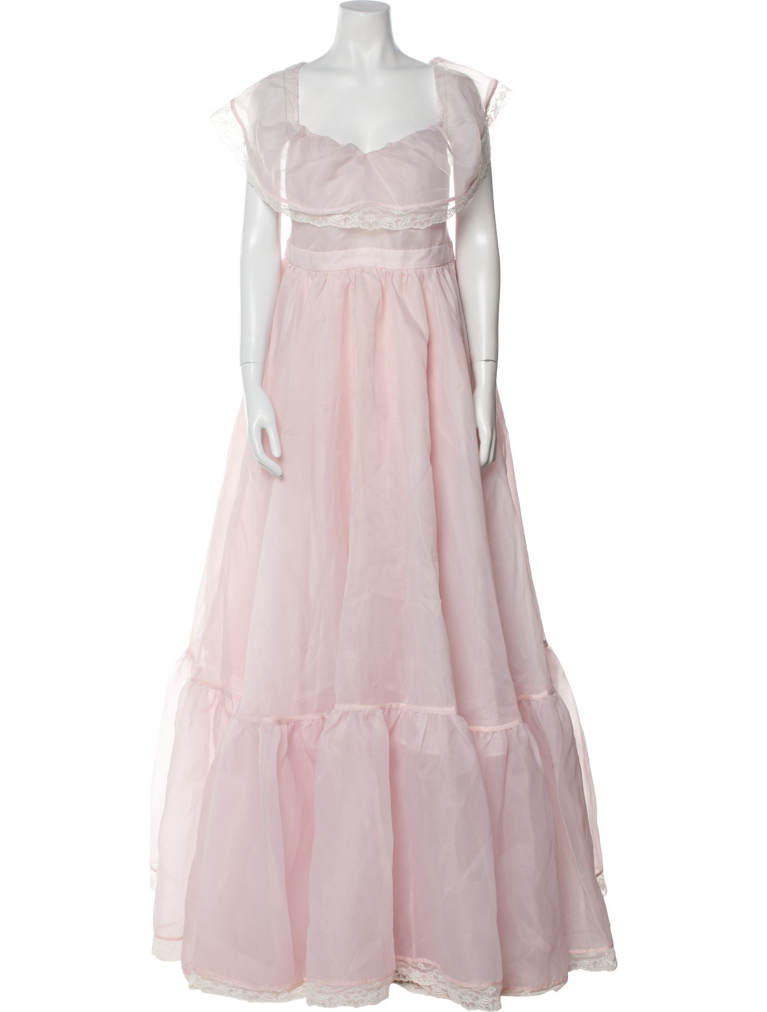 Selkie Square Neckline Long Dress