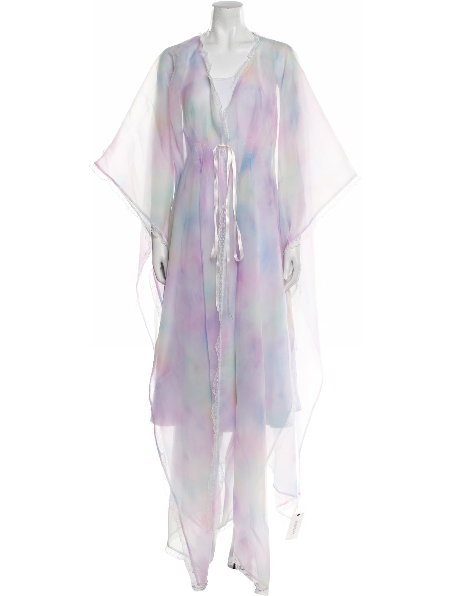 Selkie Printed Lace Trim Embellishment Robe