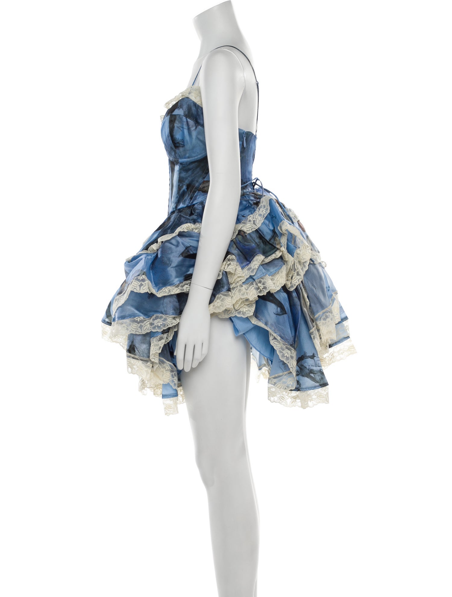 Selkie Square Neckline Mini Dress