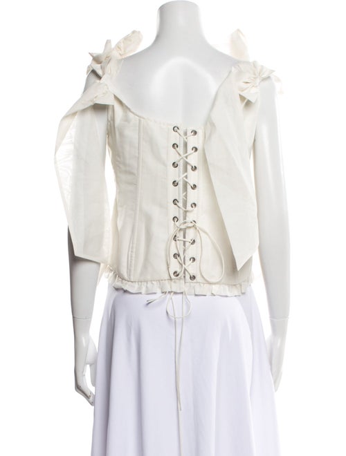 Selkie Square Neckline Sleeveless Crop Top