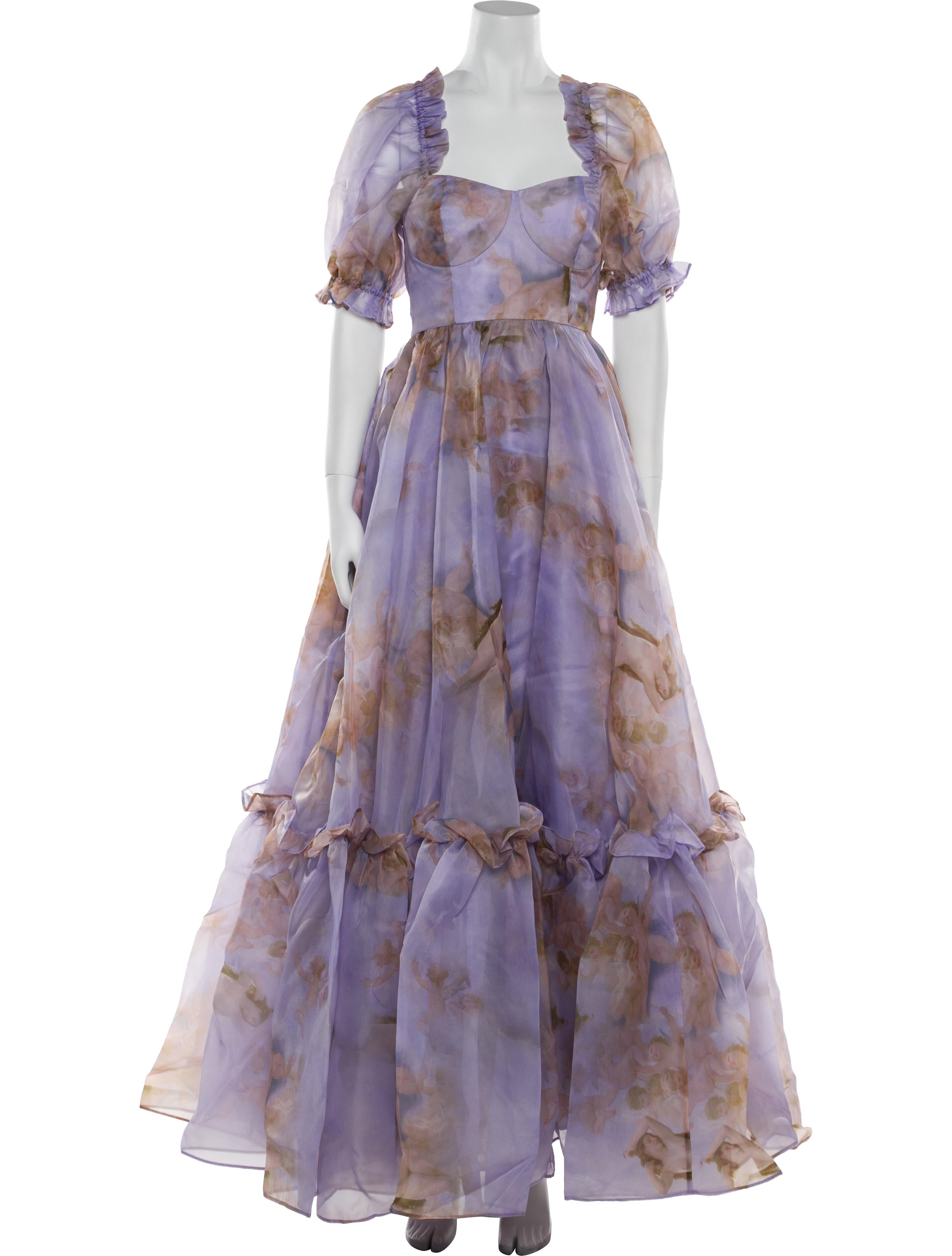 Selkie Floral Print Long Dress w/ Tags