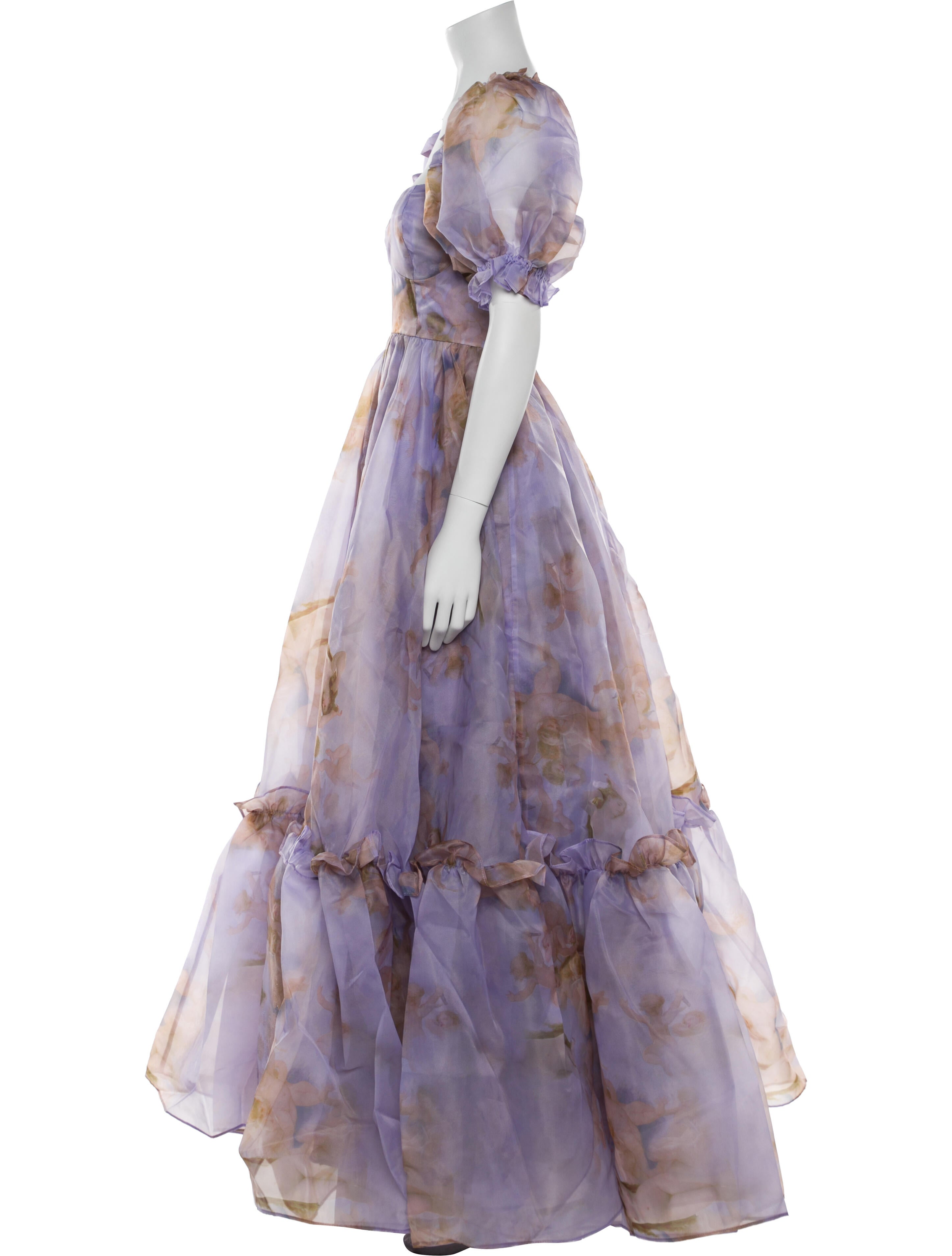 Selkie Floral Print Long Dress w/ Tags