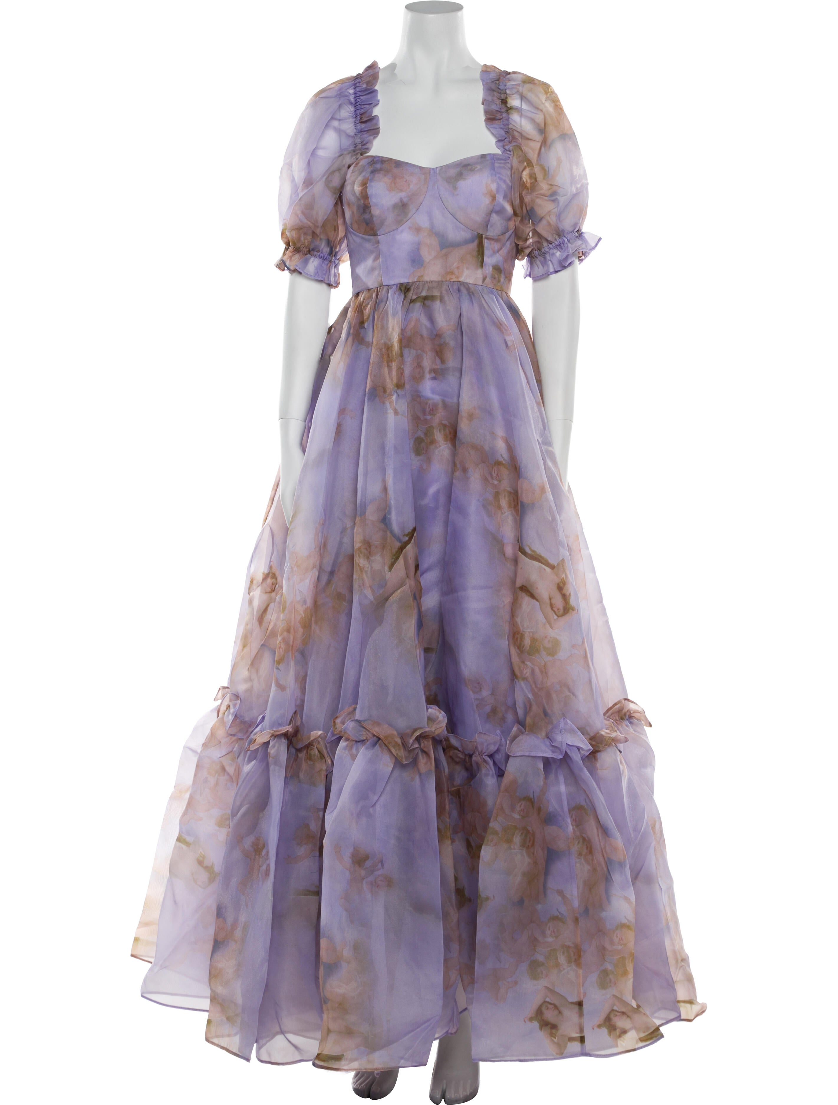 Selkie Floral Print Long Dress w/ Tags