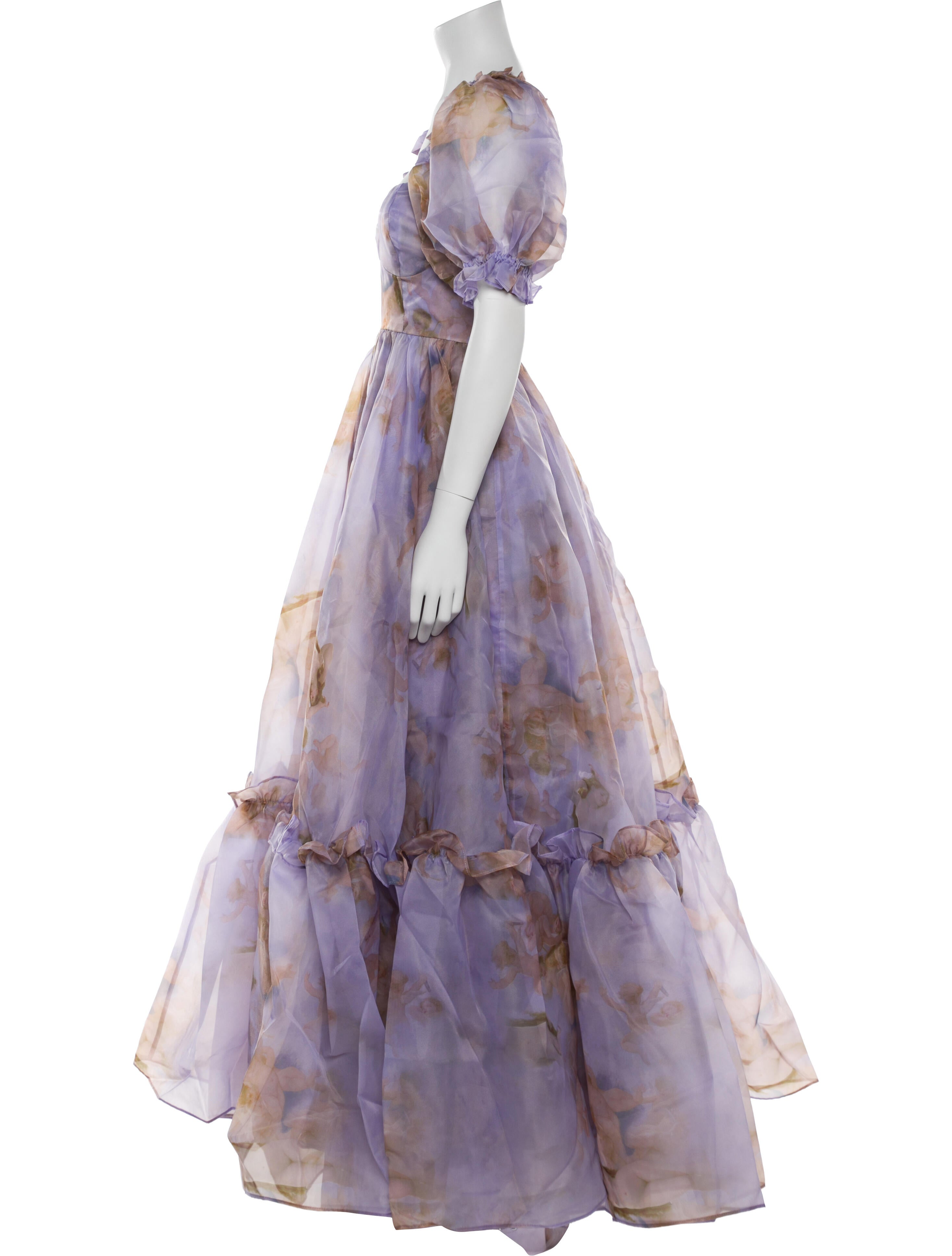 Selkie Floral Print Long Dress w/ Tags