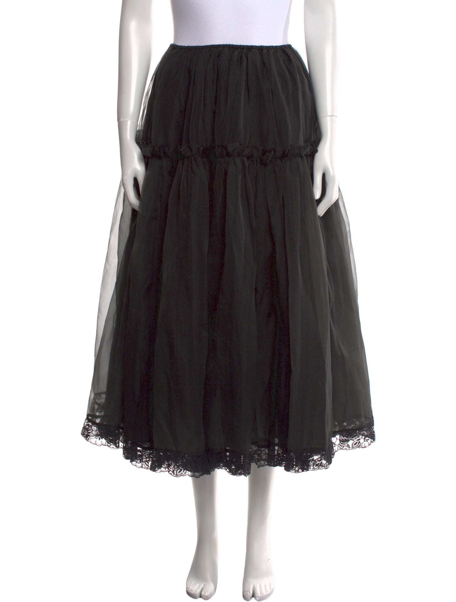 Selkie Ruffle Embellishment Midi Length Skirt w/ Tags