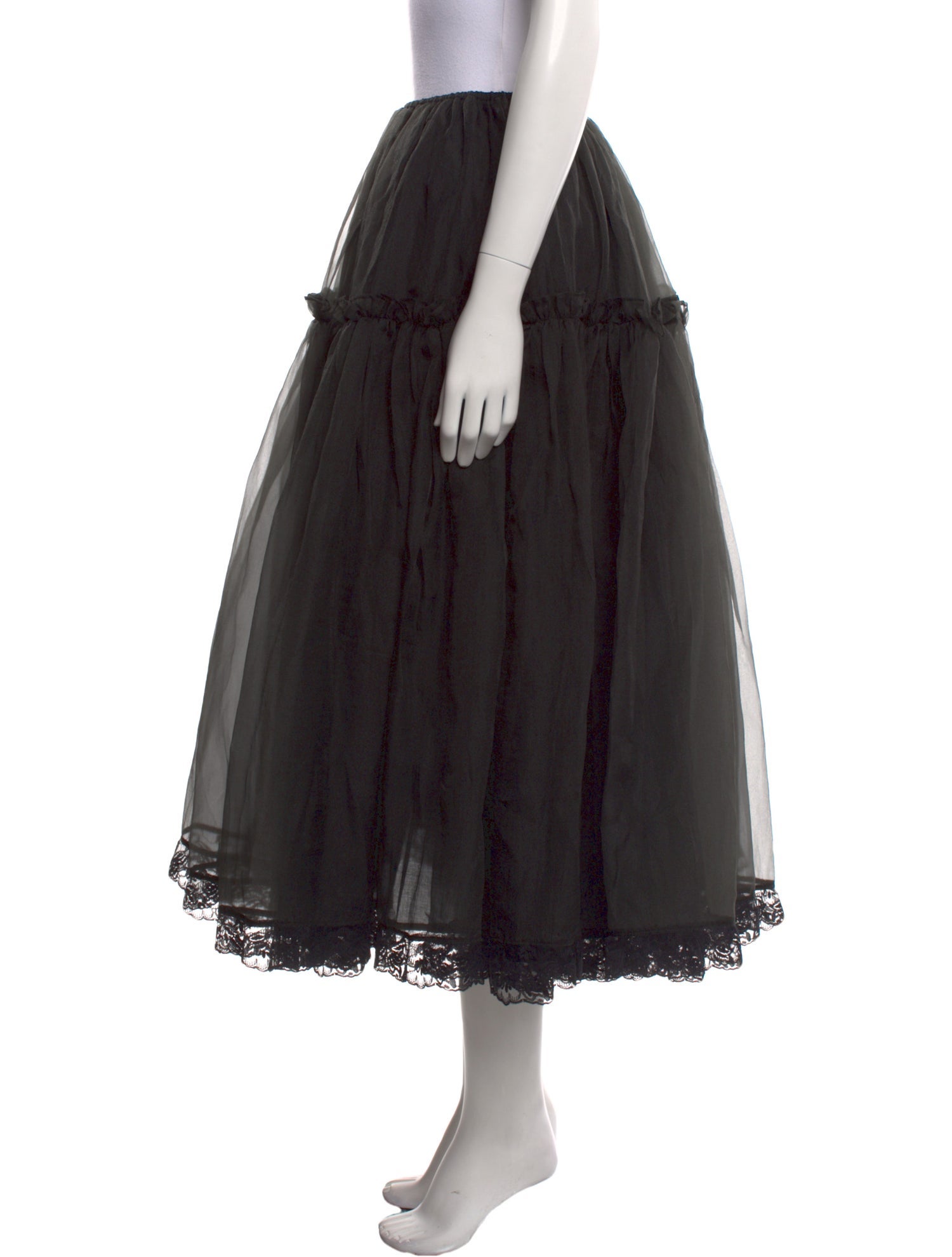 Selkie Ruffle Embellishment Midi Length Skirt w/ Tags