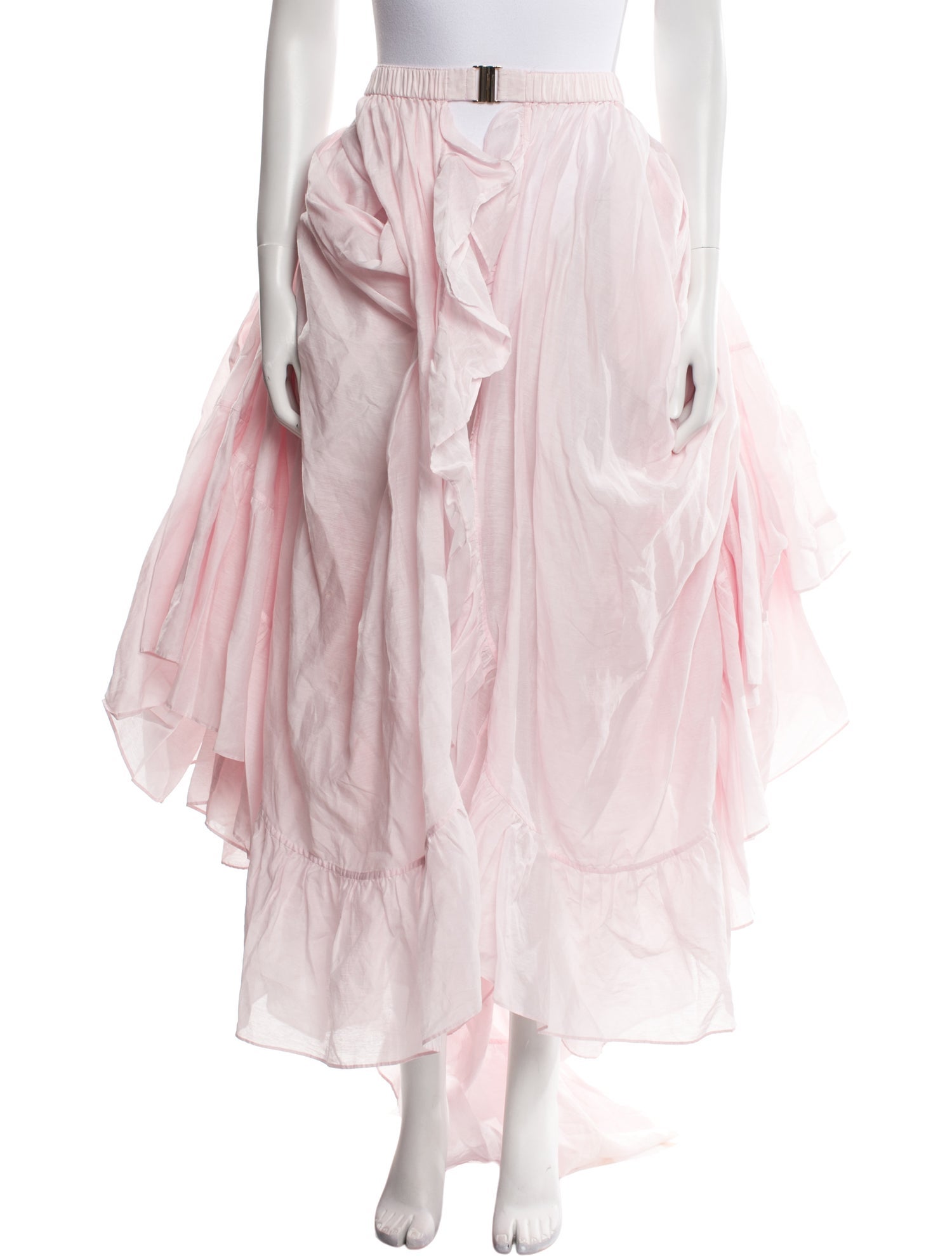 Selkie Ruffle Embellishment Long Skirt