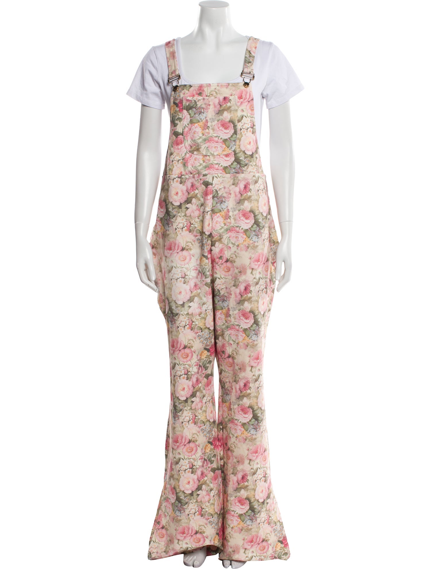 Selkie Floral Print Square Neckline Jumpsuit w/ Tags