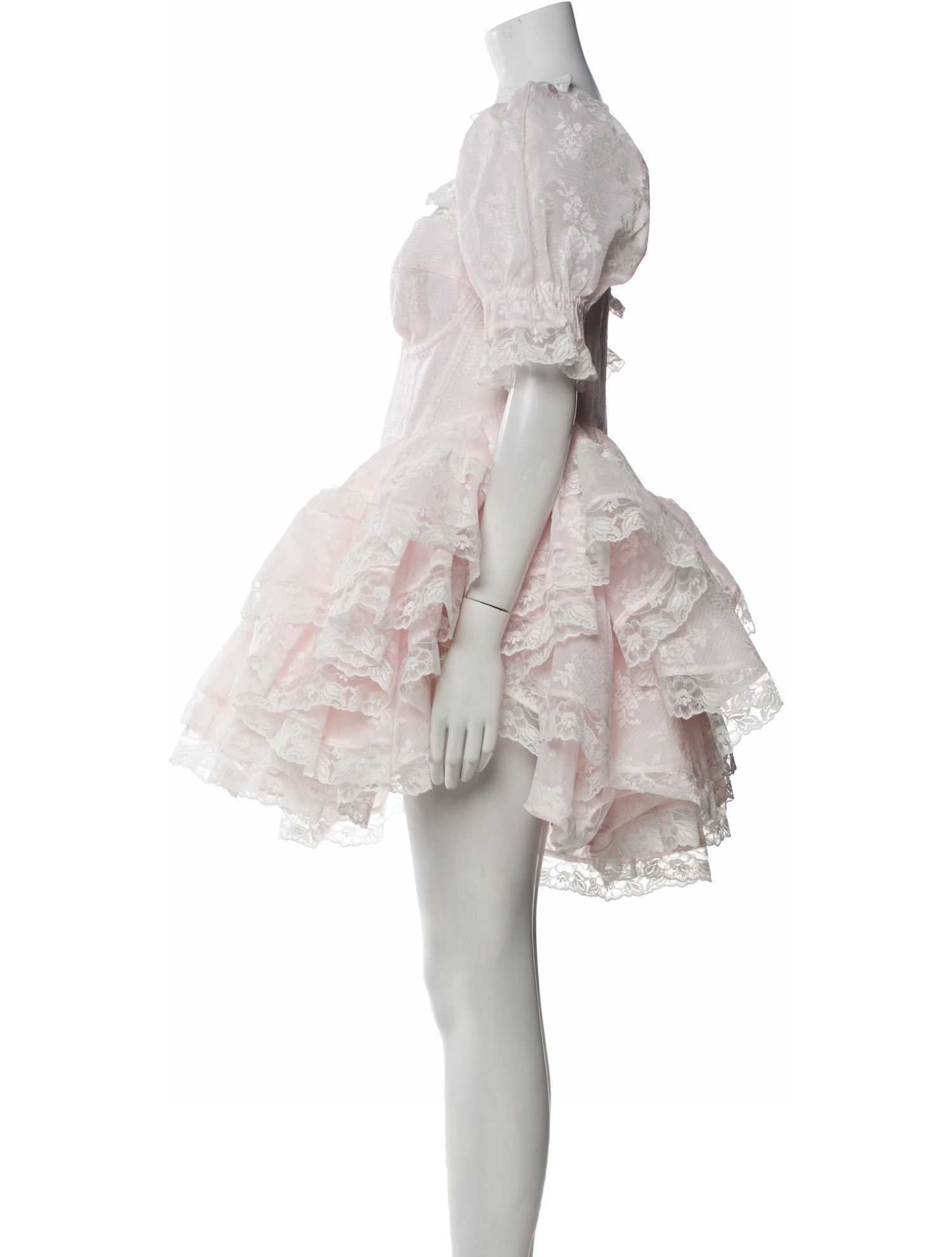 Selkie Square Neckline Mini Dress