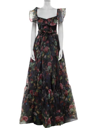 Selkie Floral Print Long Dress