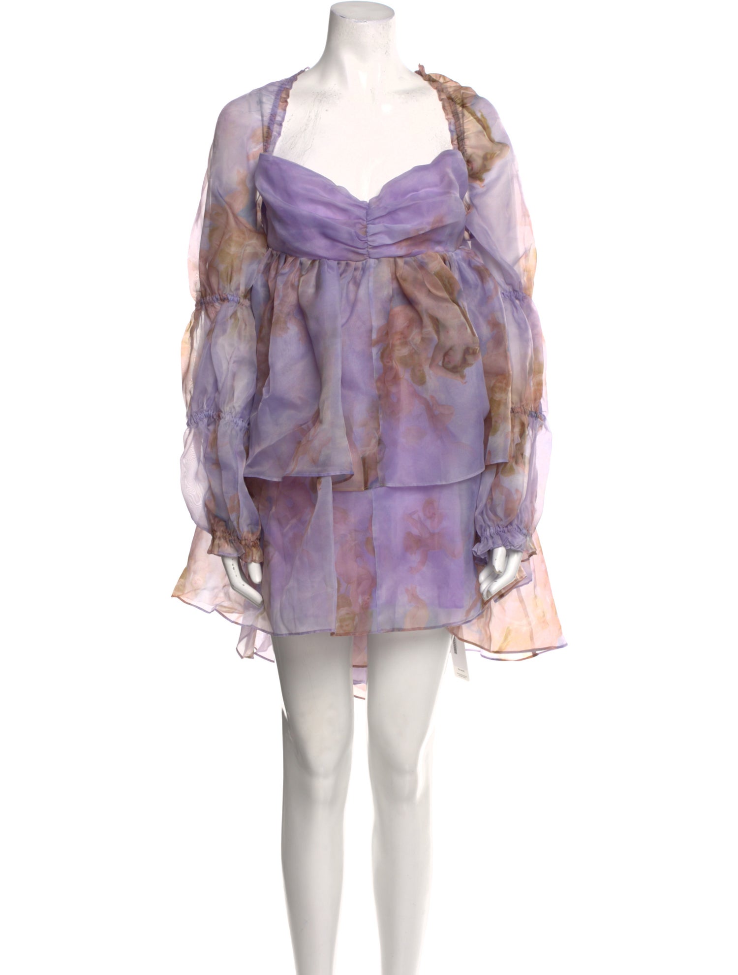 Selkie Tie-Dye Print Knee-Length Dress