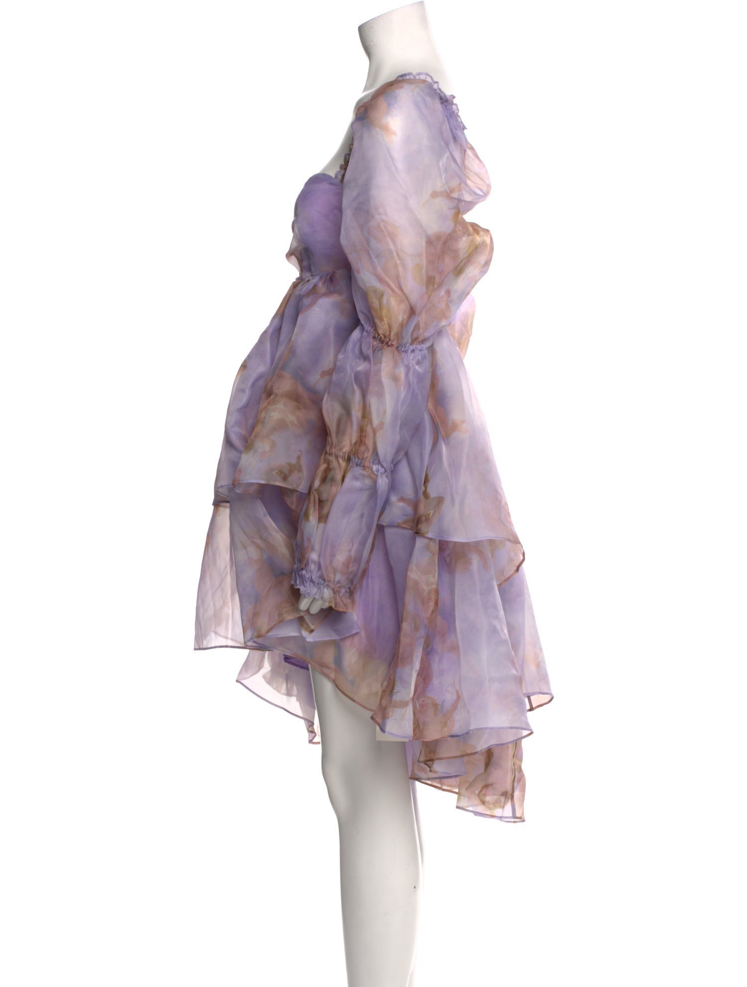 Selkie Tie-Dye Print Knee-Length Dress