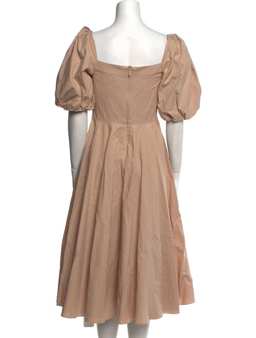 Selkie Square Neckline Midi Length Dress