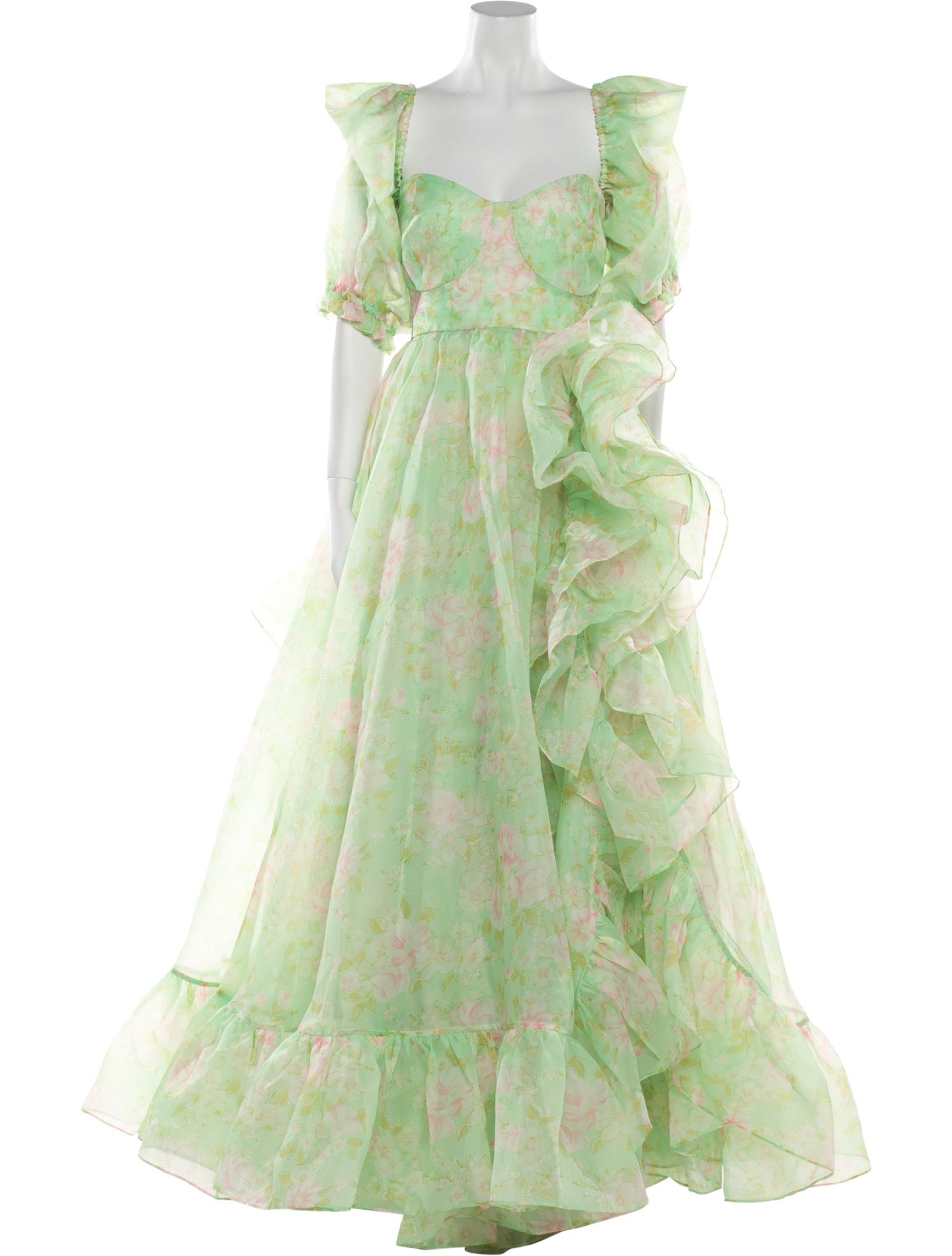 Selkie Floral Print Long Dress w/ Tags