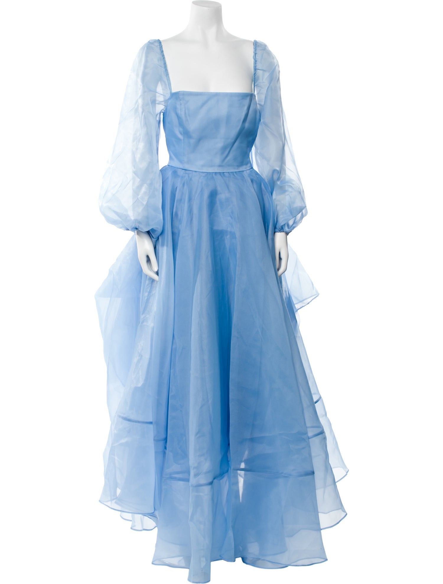 Selkie Square Neckline Long Dress