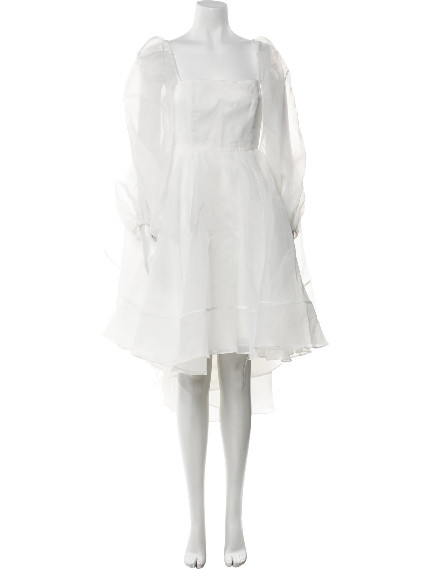 Selkie Square Neckline Long Dress