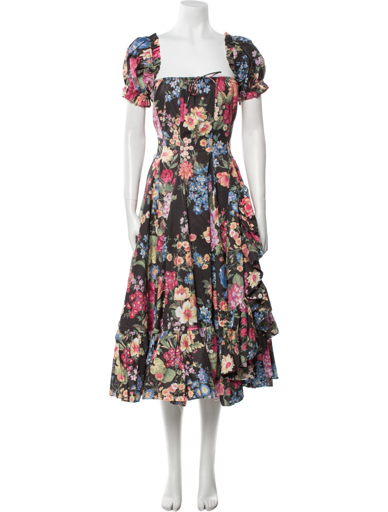 Selkie Floral Print Long Dress