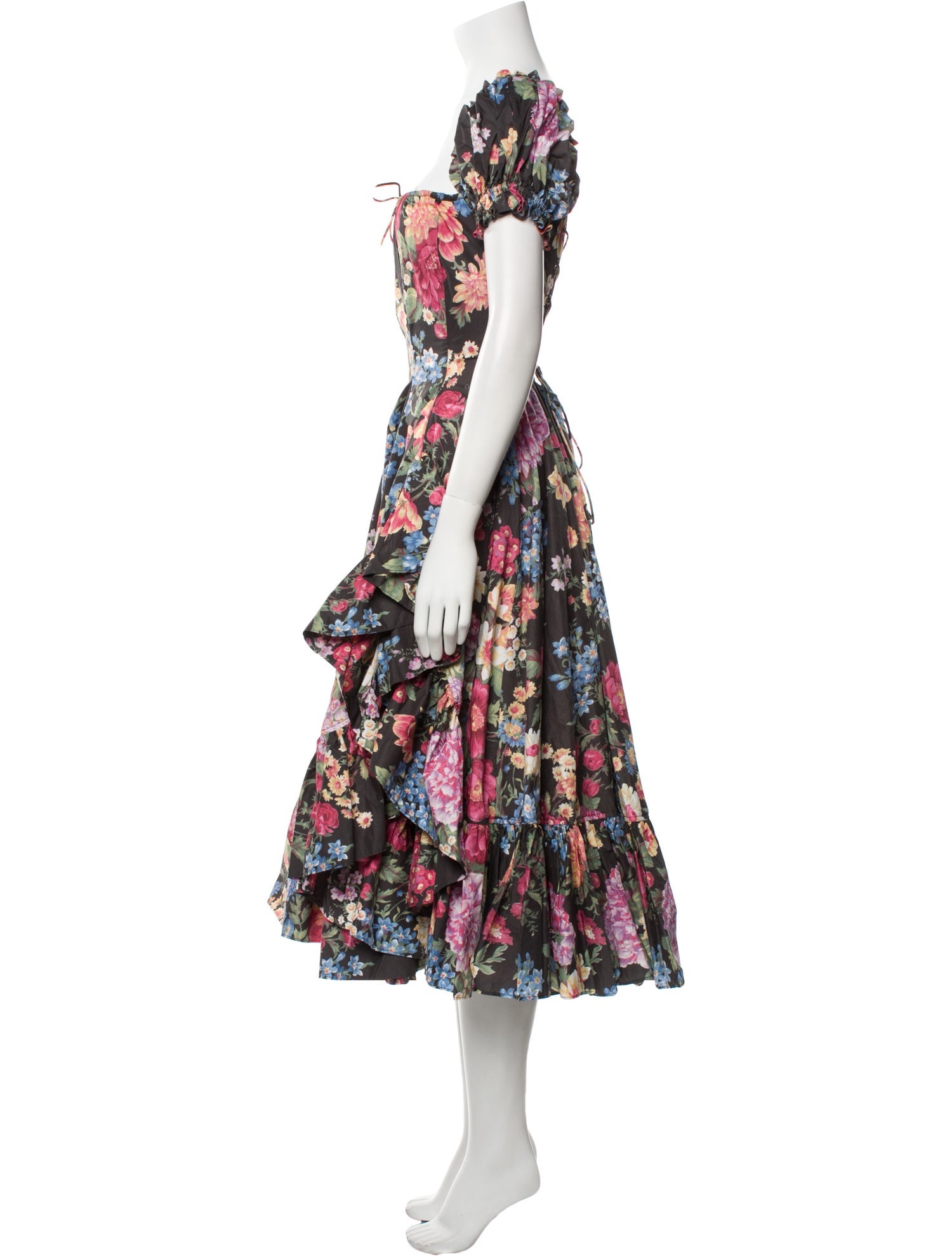 Selkie Floral Print Long Dress