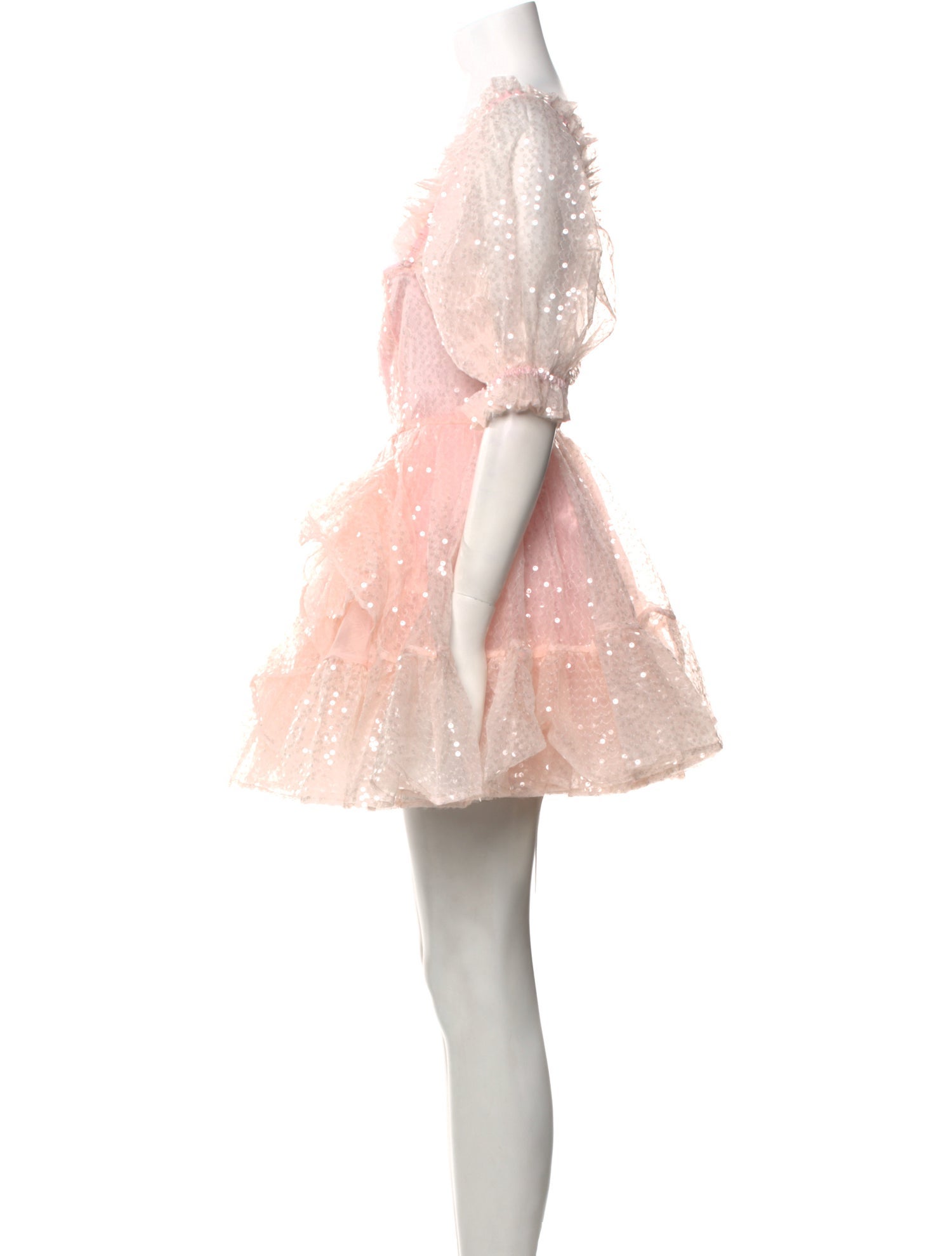 Selkie Square Neckline Mini Dress