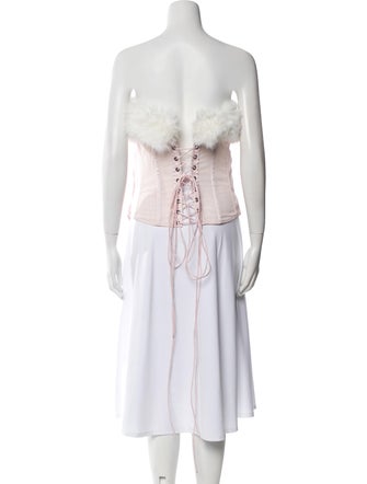 Selkie Strapless Three-Quarter Sleeve Crop Top