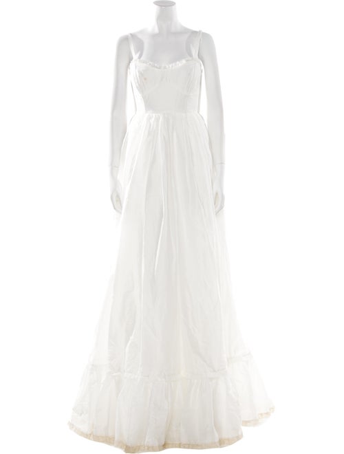 Selkie Square Neckline Long Dress