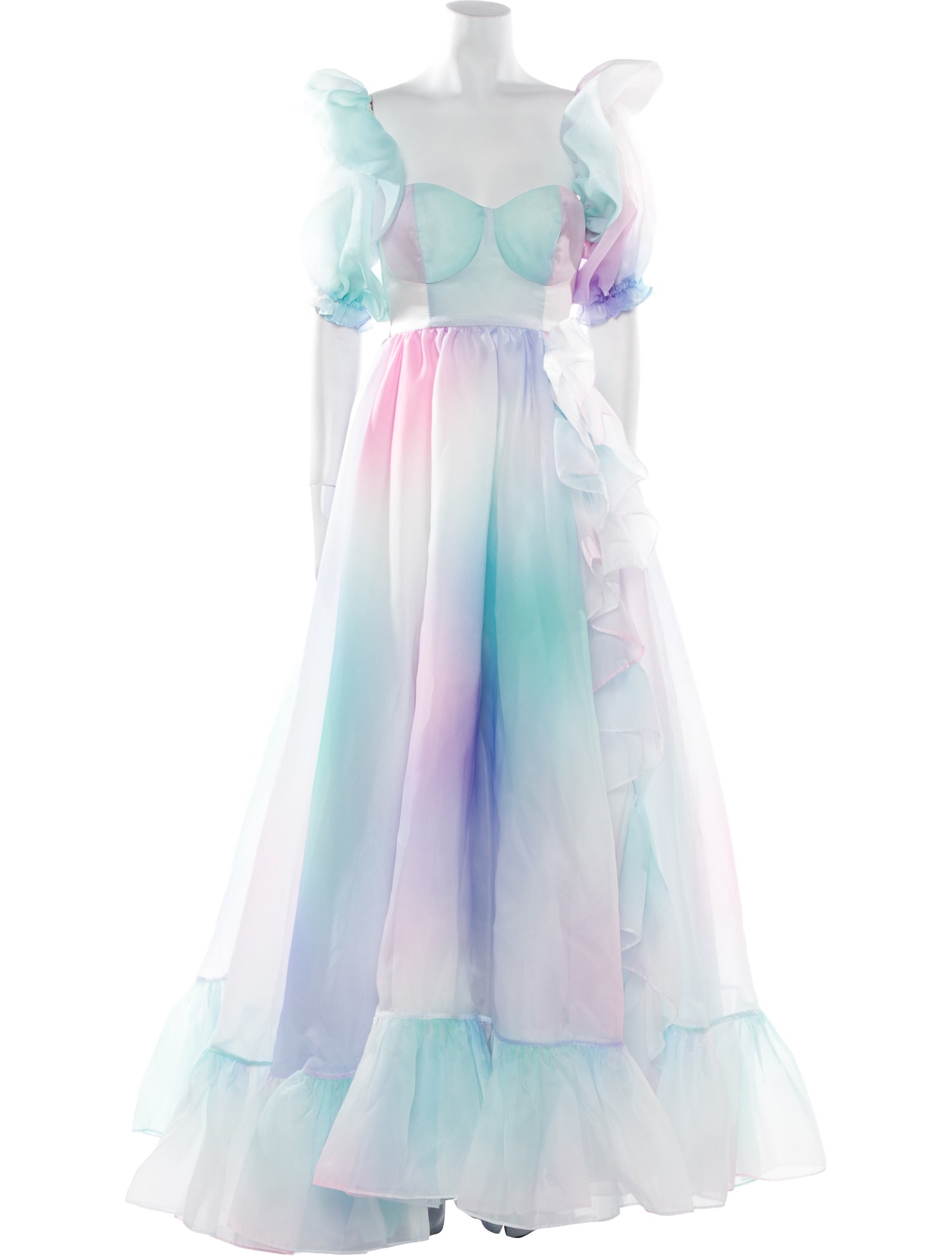 Selkie Tie-Dye Print Long Dress