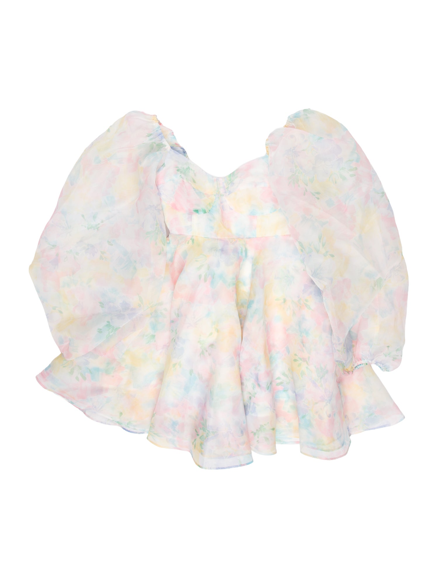 Selkie Tie-Dye Print Mini Dress w/ Tags