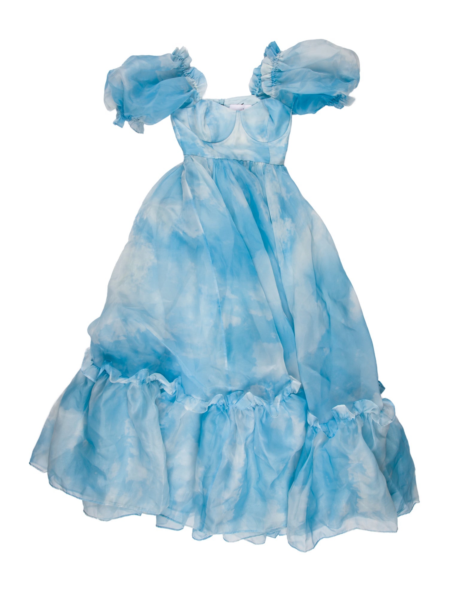 Selkie Tie-Dye Print Long Dress