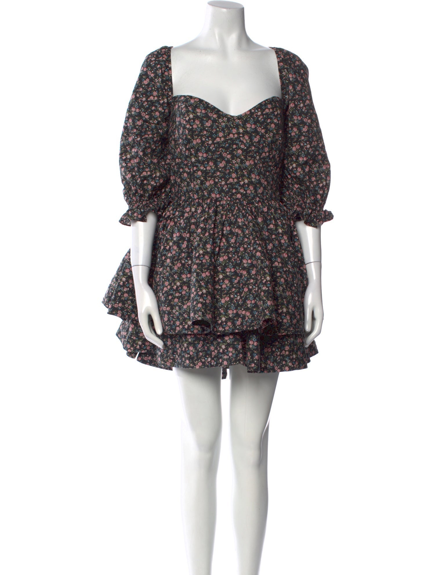 Selkie Floral Print Mini Dress