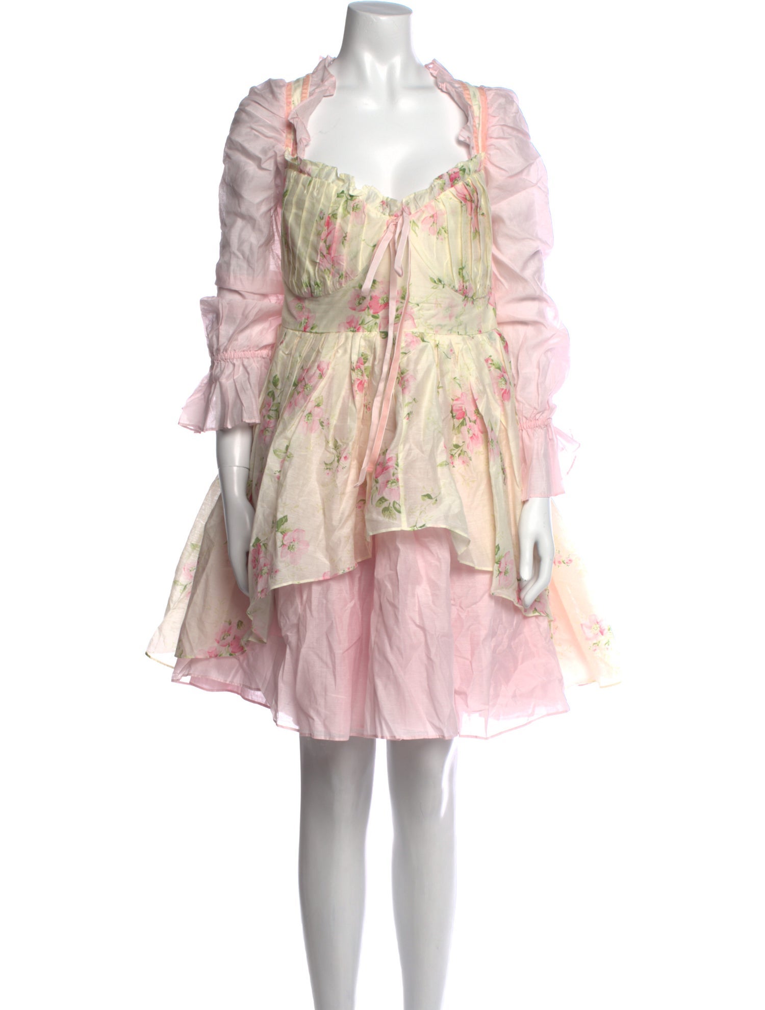 Selkie Floral Print Knee-Length Dress w/ Tags