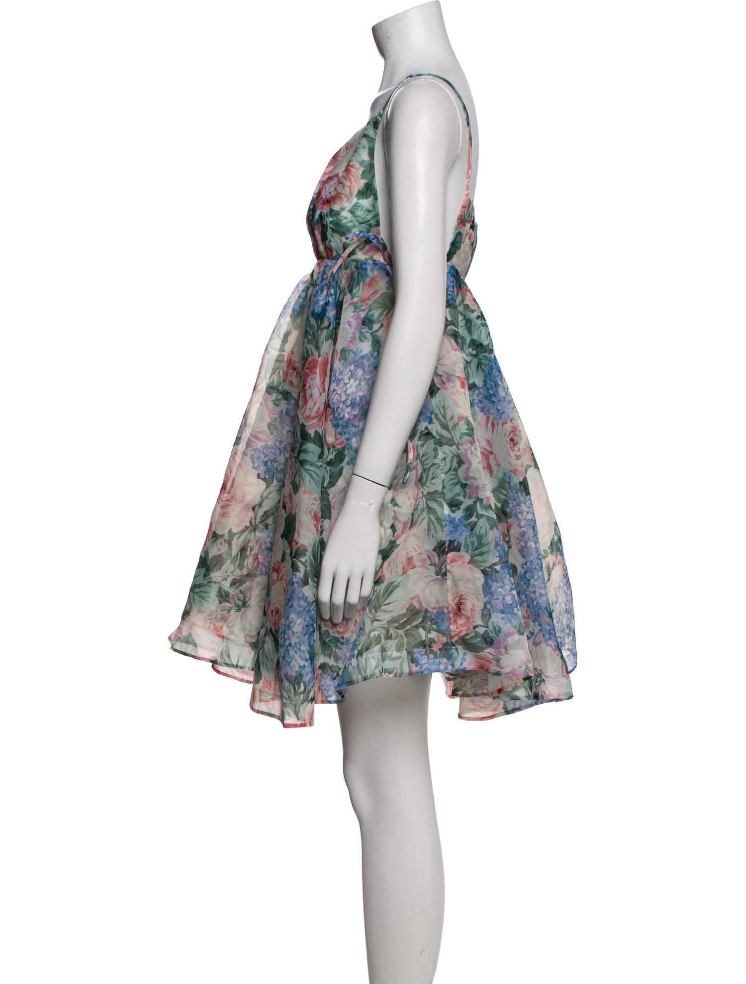 Selkie Floral Print Mini Dress