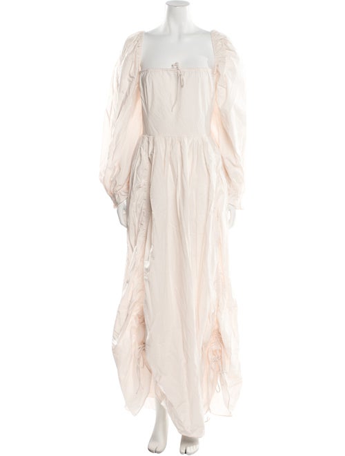 Selkie Square Neckline Long Dress