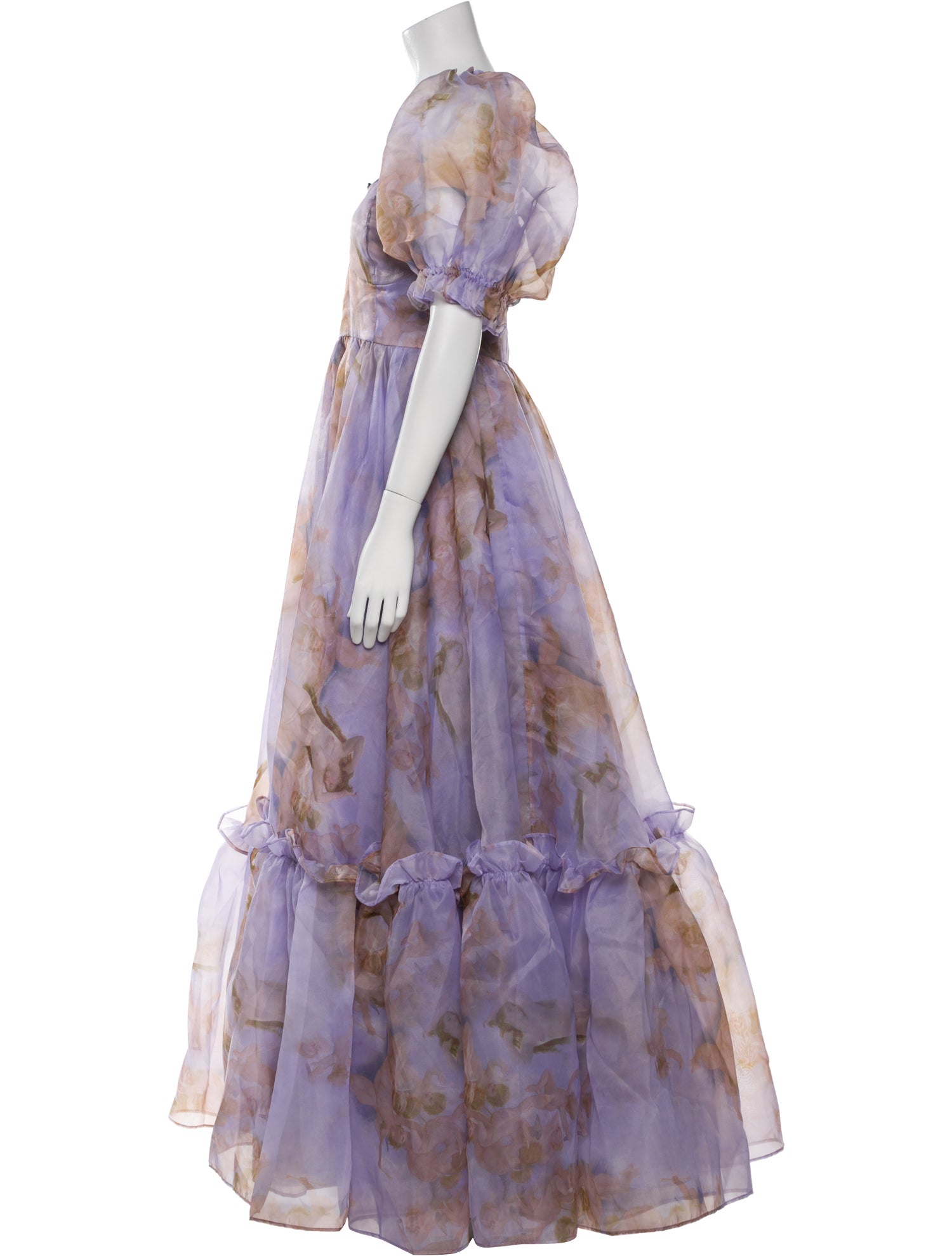 Selkie Tie-Dye Print Long Dress
