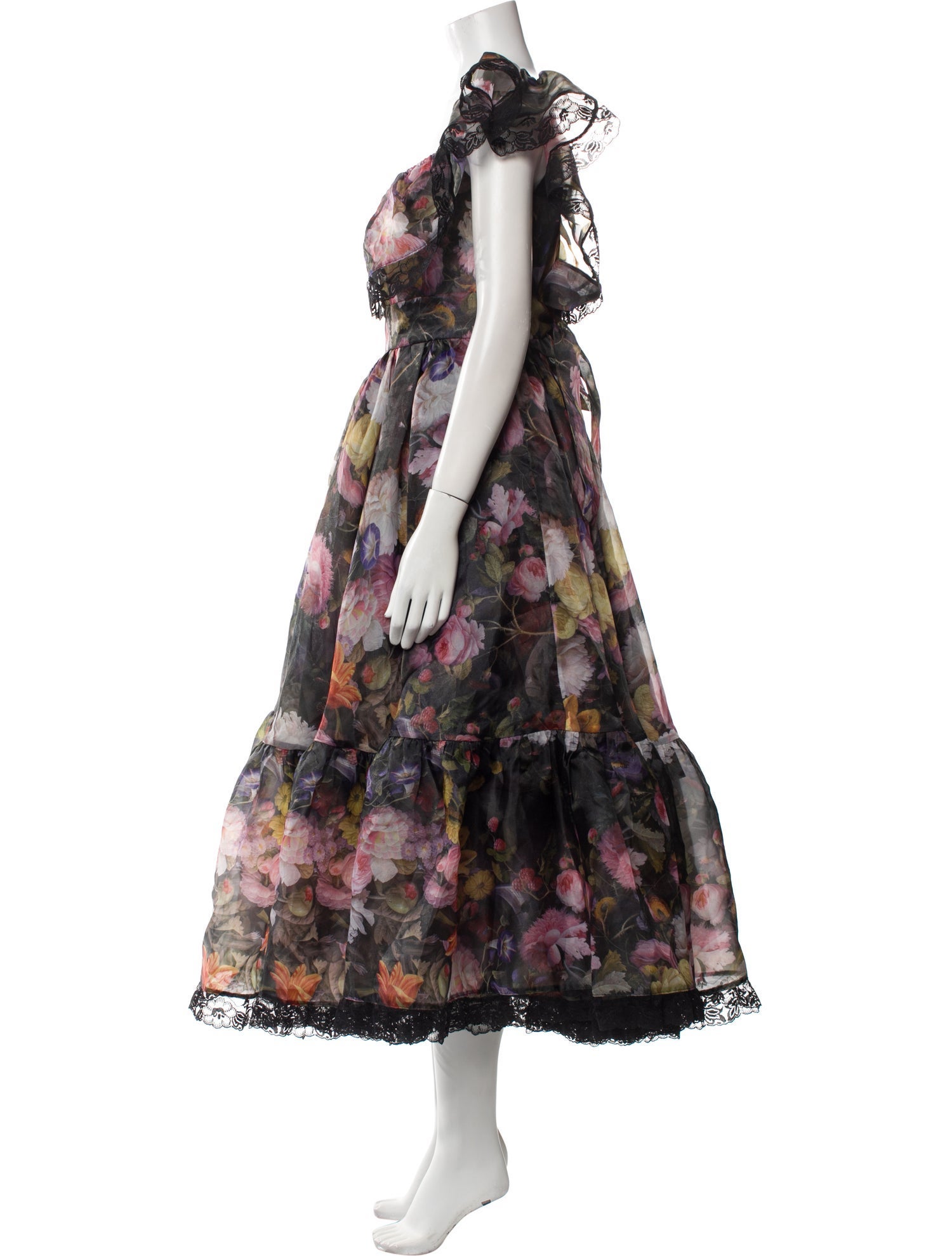 Selkie Floral Print Long Dress