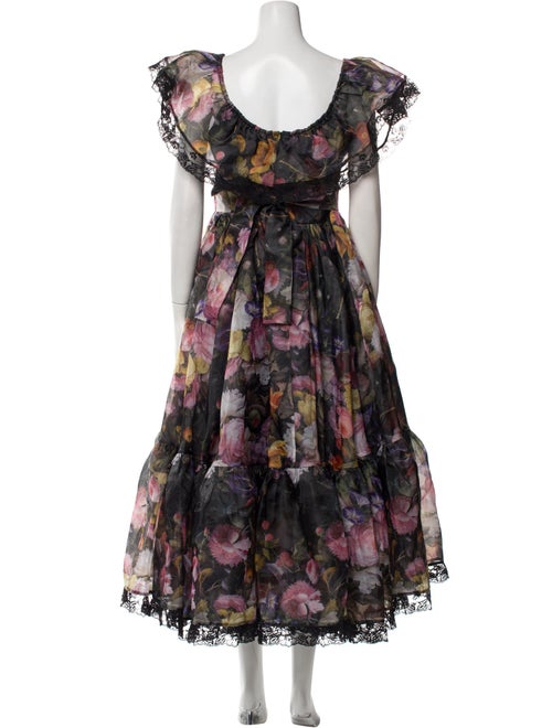 Selkie Floral Print Long Dress