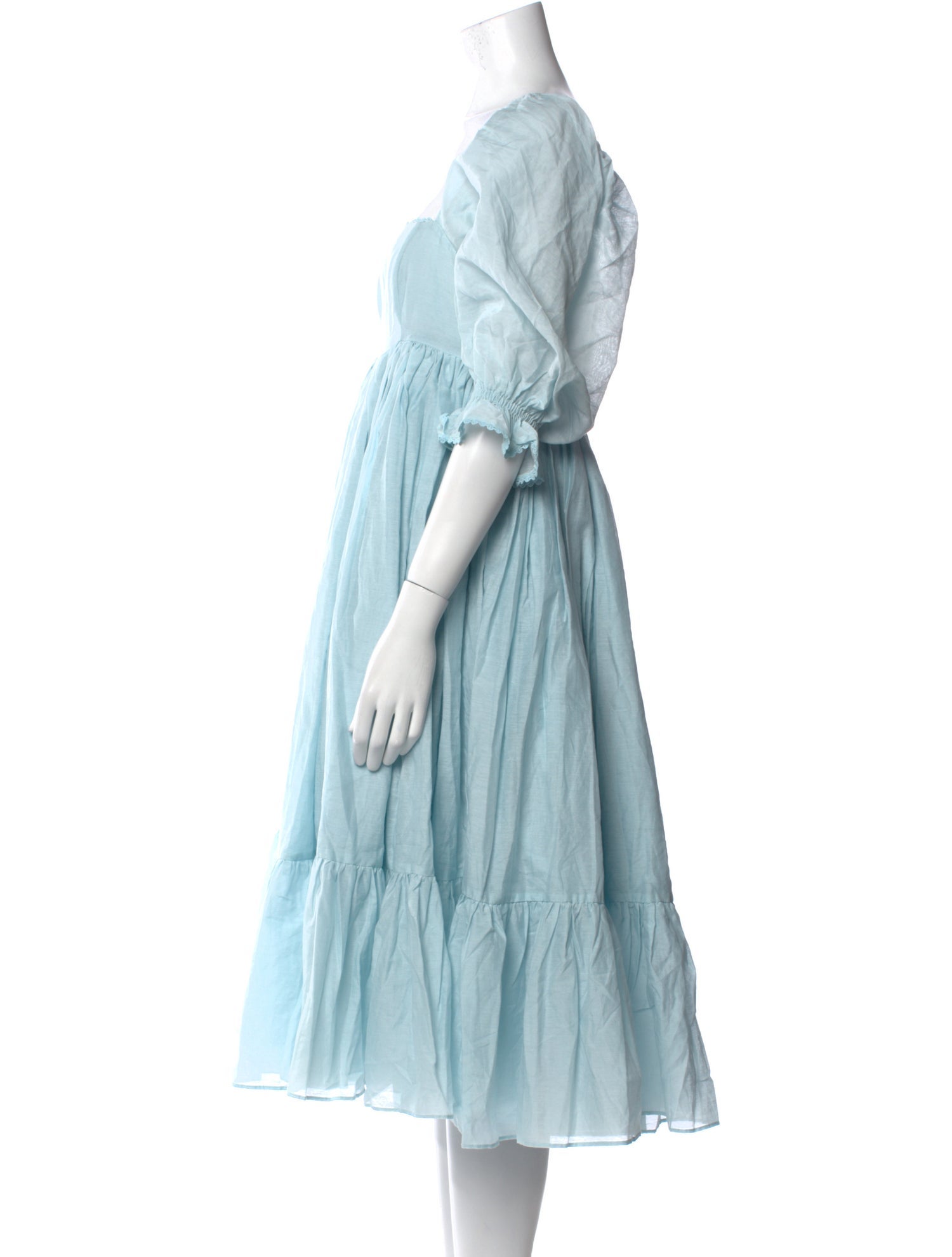 Selkie Square Neckline Midi Length Dress w/ Tags