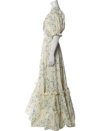 Selkie Floral Print Long Dress