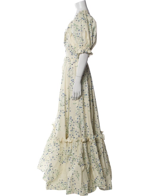 Selkie Floral Print Long Dress