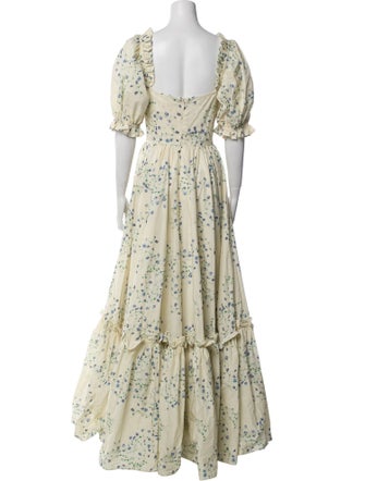 Selkie Floral Print Long Dress