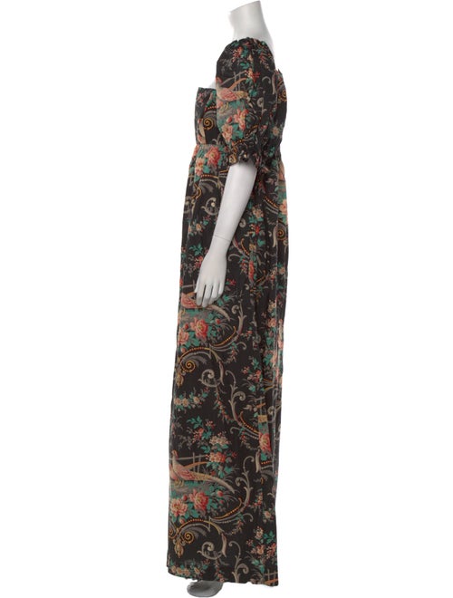 Selkie Floral Print Square Neckline Jumpsuit