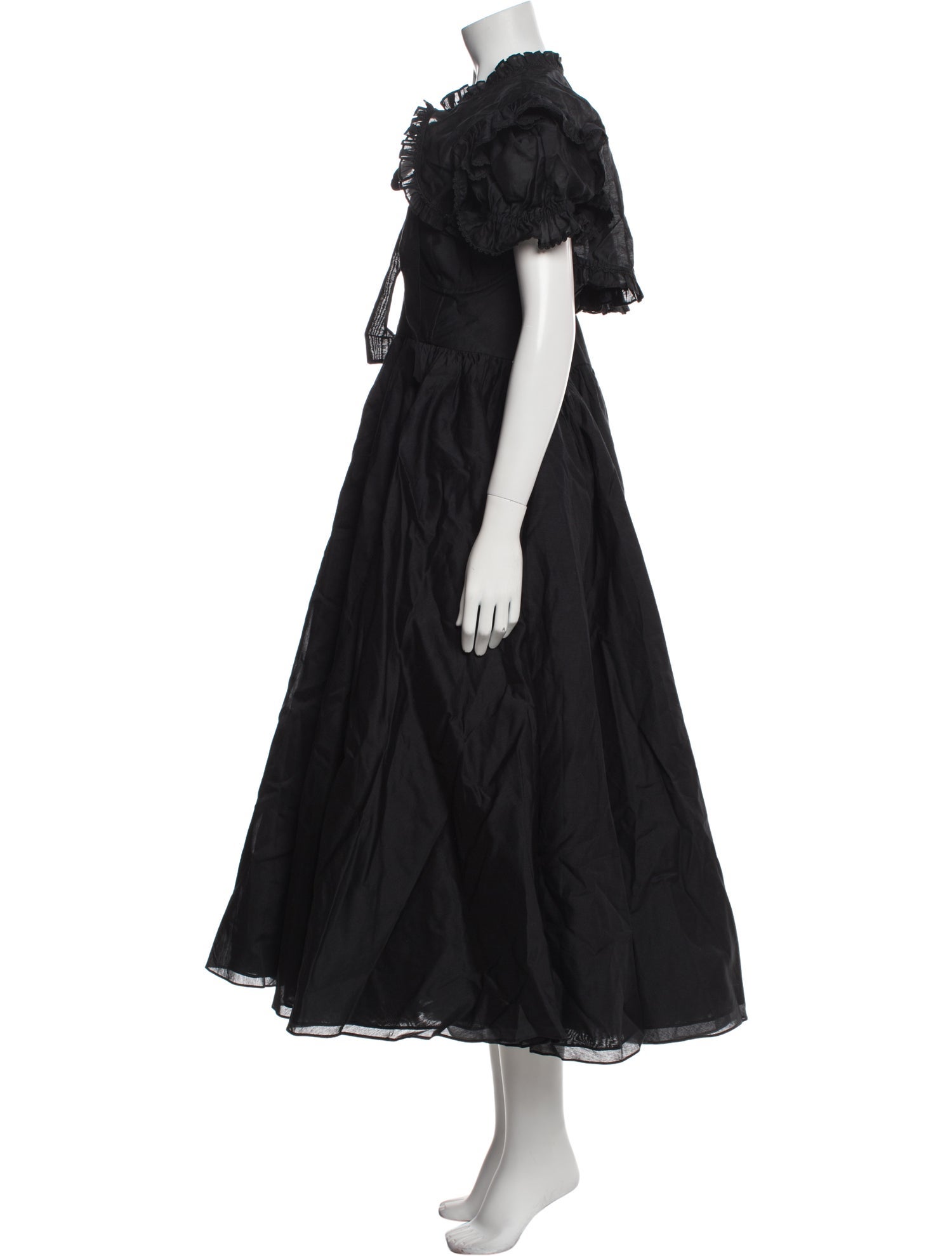 Selkie Mock Neck Midi Length Dress