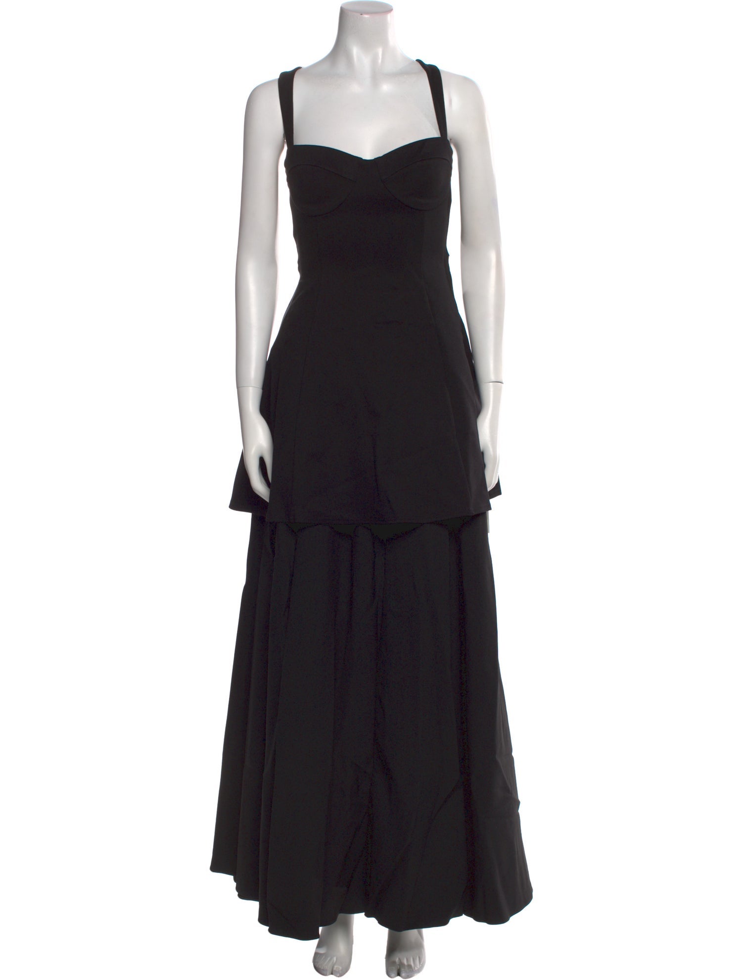 Selkie Square Neckline Midi Length Dress