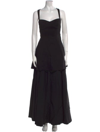 Selkie Square Neckline Midi Length Dress