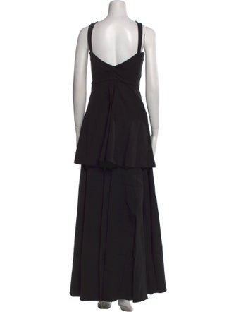 Selkie Square Neckline Midi Length Dress