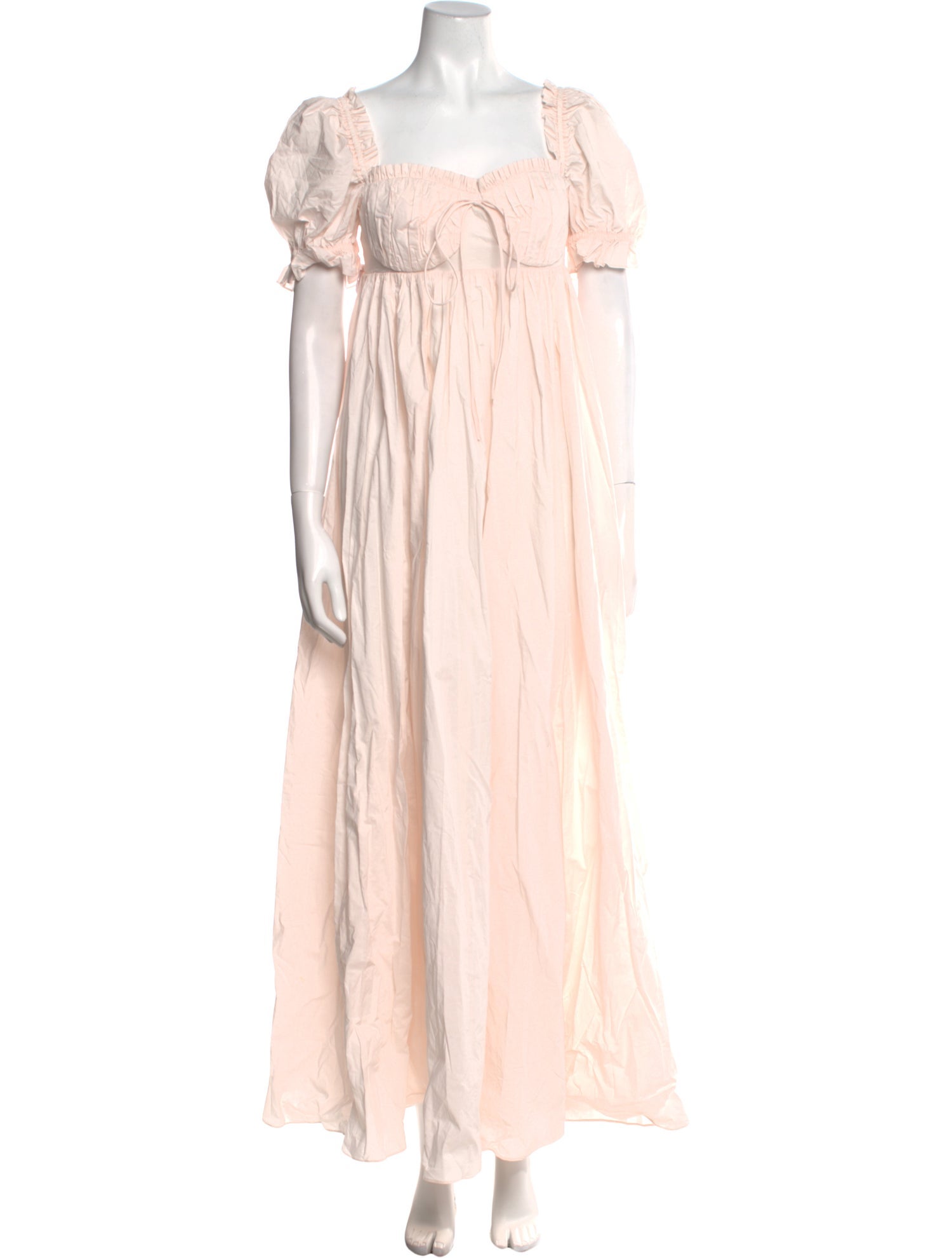 Selkie Square Neckline Long Dress