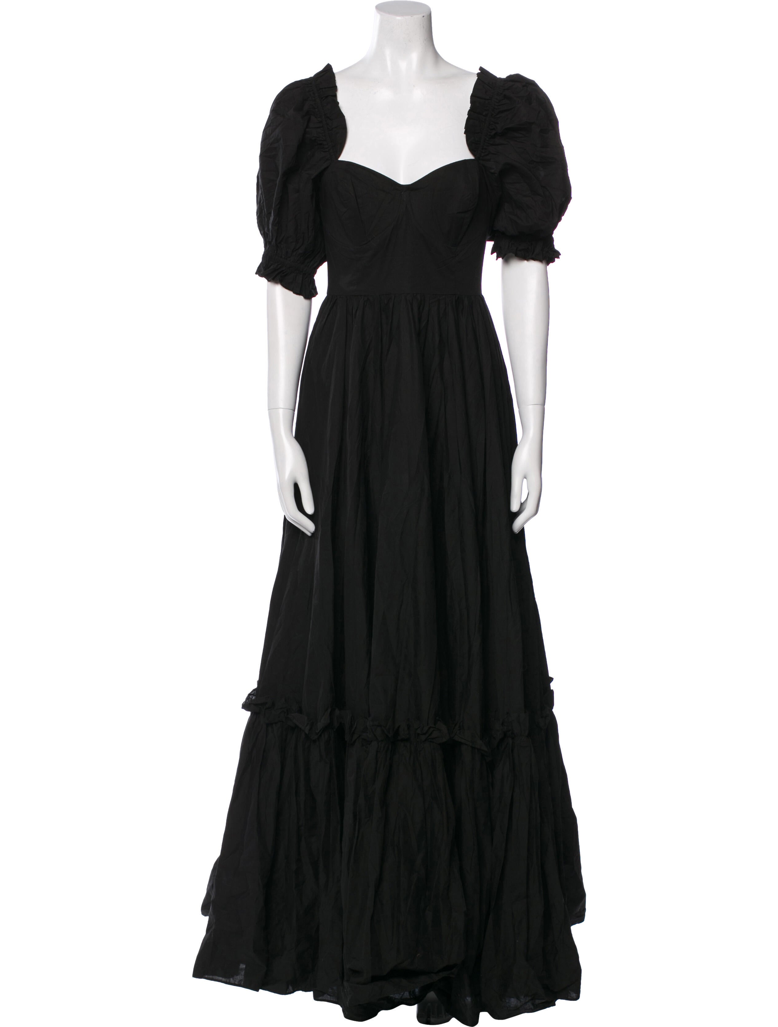 Selkie Square Neckline Long Dress