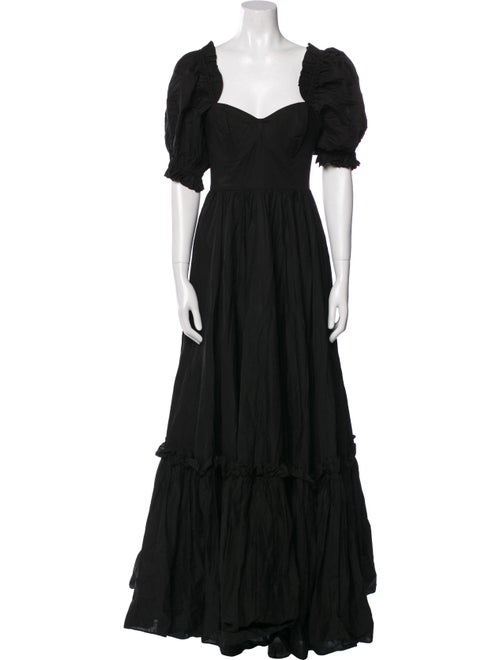 Selkie Square Neckline Long Dress